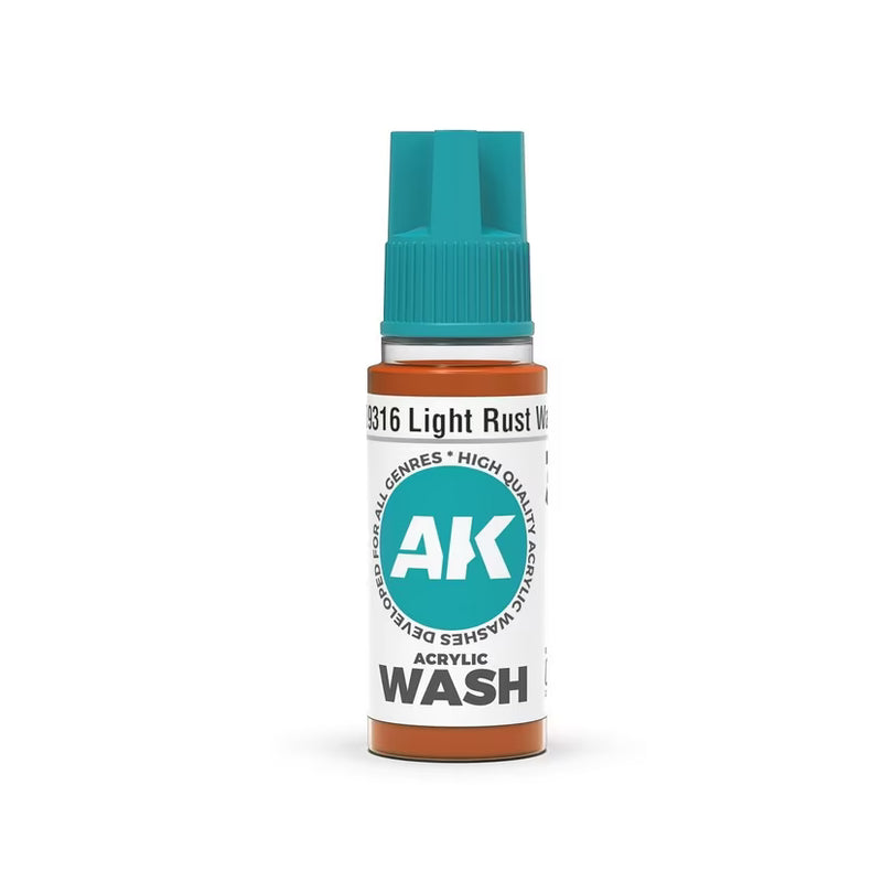 AK Interactive Acrylic Wash - Light Rust - 18ml