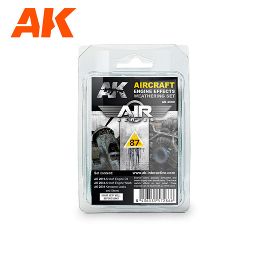 AK Interactive - Aircraft Engine Effects Weathering Set (Air Series)