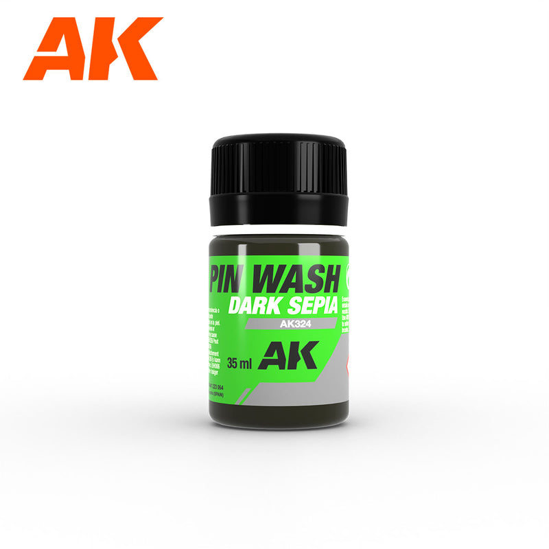 AK Interactive: DARK SEPIA PIN WASH 35ML