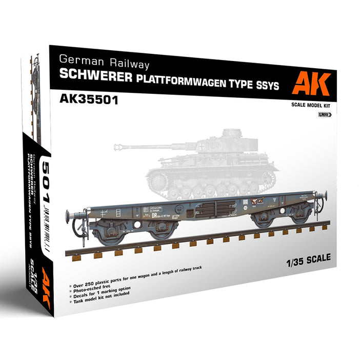 German Railway Schwerer Plattformwagen Type SSYS 1:35