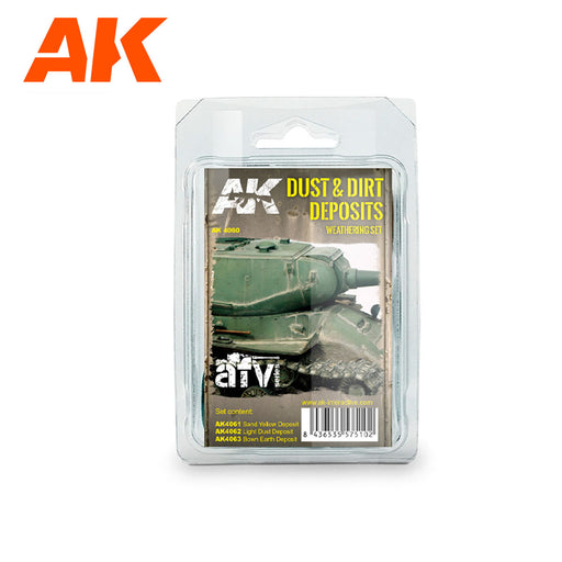 AK Interactive - Dust & Dirt Deposits Weathering Set