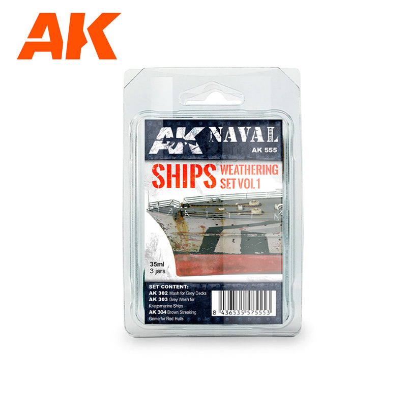 AK Interactive - Ships Weathering Set: Vol. 1