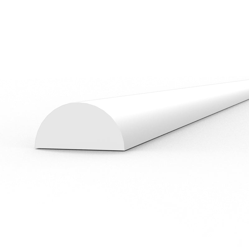 Styrene Strip Half Cane 3mm x 350mm - (3 units)