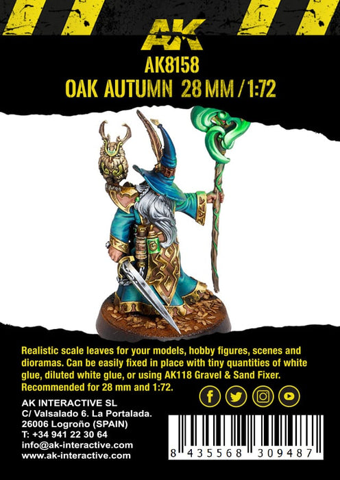Oak Autumn Leaves 28mm/1:72