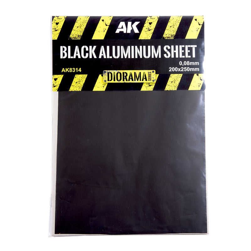 Black Aluminium Sheet 150UM (Micrometre) 200X250mm