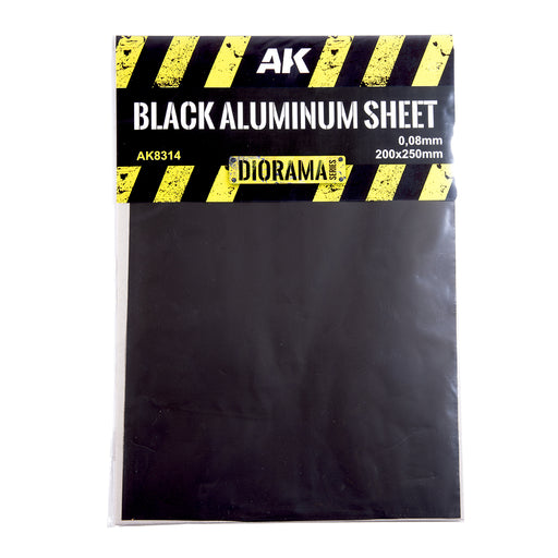 Black Aluminium Sheet 150UM (Micrometre) 200X250mm