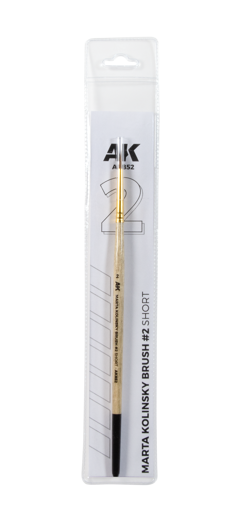 AK Interactive Marta Kolinsky Brush #2 Short