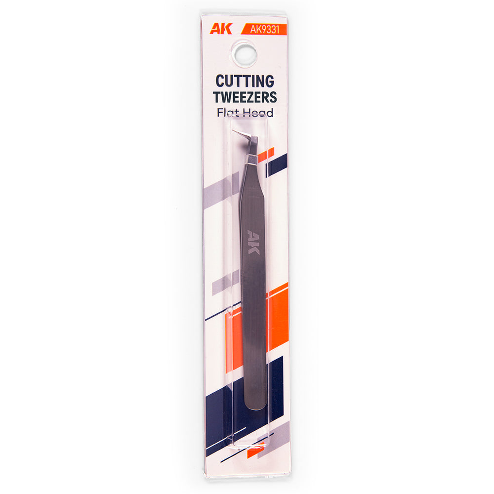 AK Interactive Cutting Tweezers Flat Head