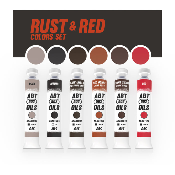 ABT 502 - Rust and Red Colours Set