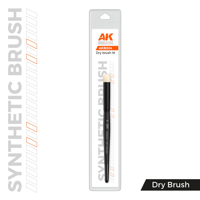 AK Interactive Synthetic Drybrush - Medium