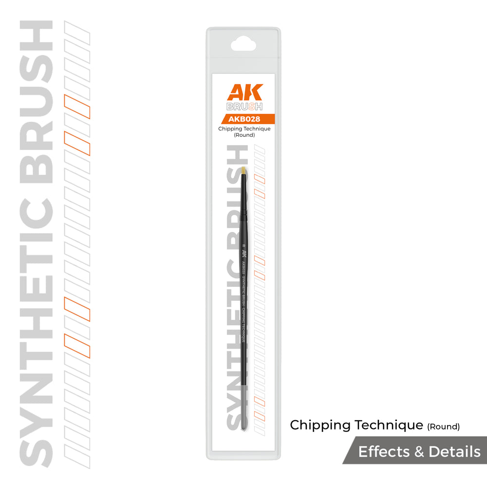 AK Interactive Chipping Brush (Round)