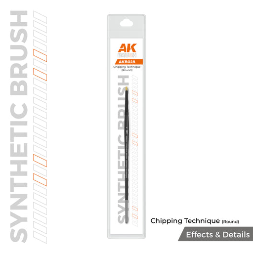 AK Interactive Chipping Brush (Round)