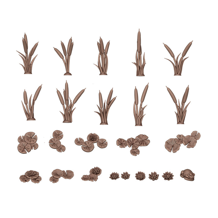 AK Interactive Basing Bits - Water Lilies & Cattails