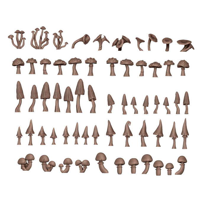 AK Interactive Basing Bits - Forest Mushrooms