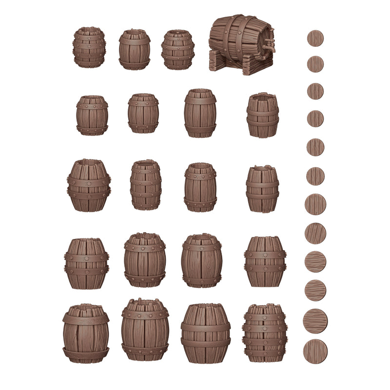 AK Interactive Basing Bits - Wood Barrels