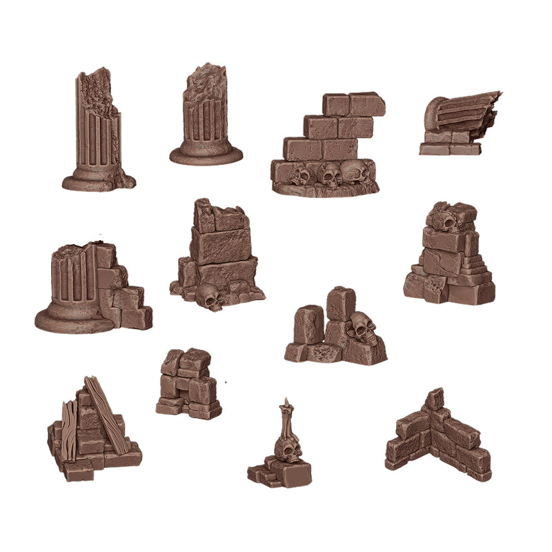 AK Interactive Basing Bits - Village Ruins
