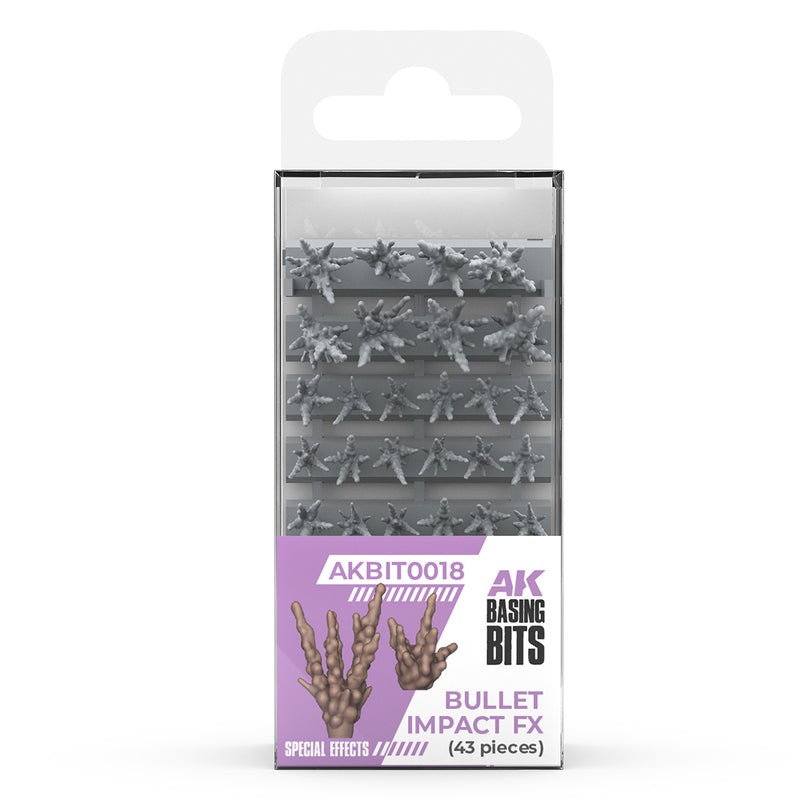 AK Interactive Basing Bits - Bullet Impact FX