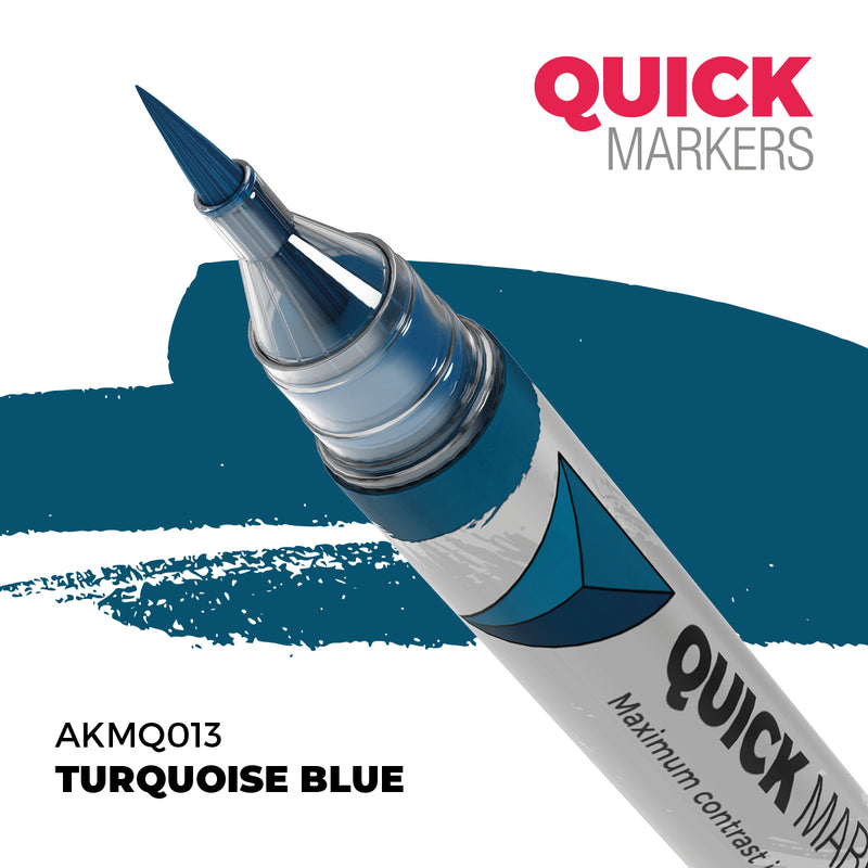 AK Interactive Quick Markers - Turquoise Blue