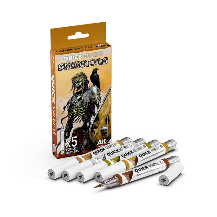 AK Interactive Quick Markers Set - Skeletons