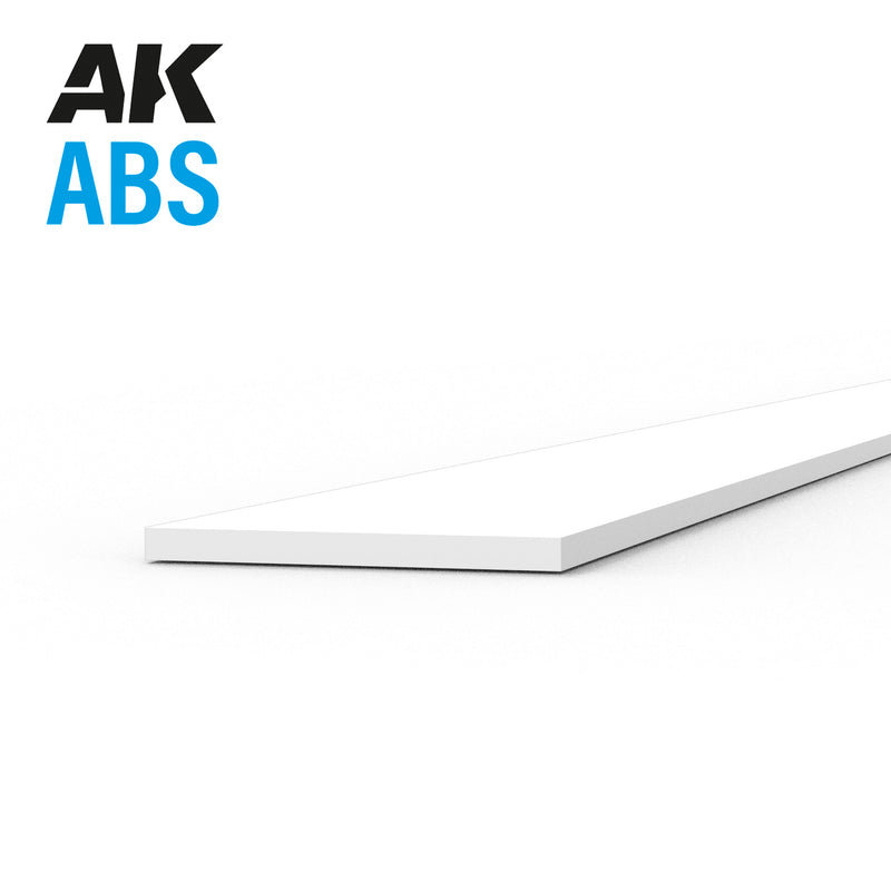 Plasticard Strip 4x350mm - 0.25mm Thickness (10 Strips)