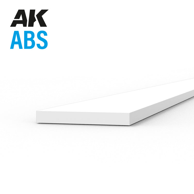 Plasticard Strip 4x350mm - 0.5mm Thickness (10 Strips)