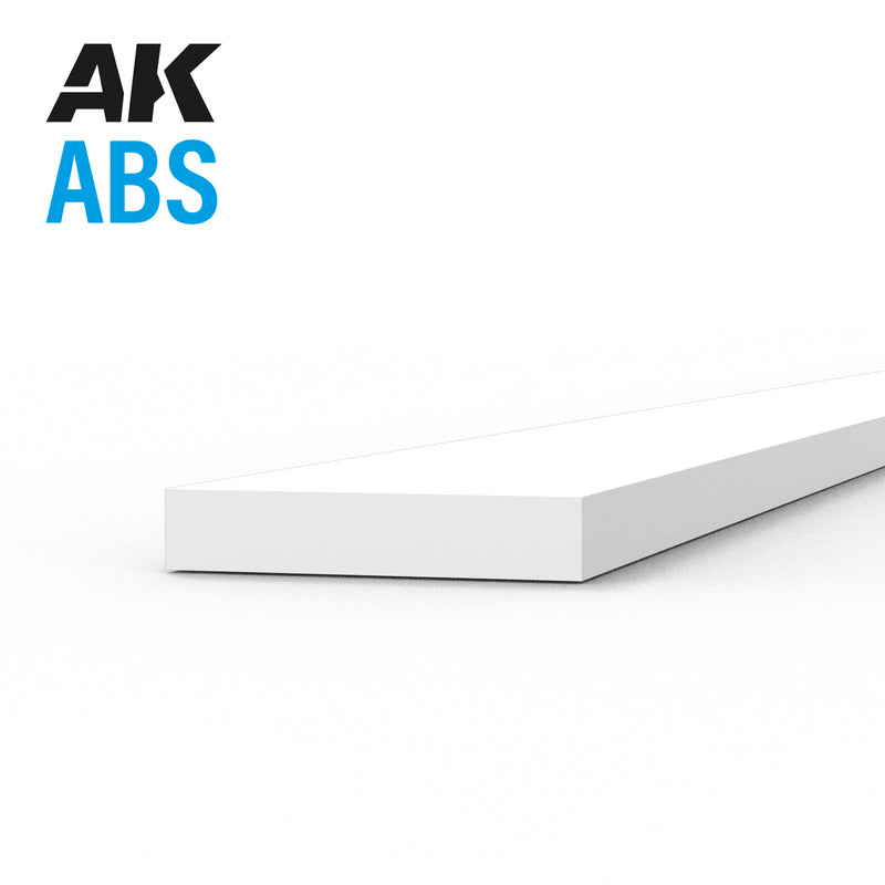 Plasticard Strip 4x350mm - 0.75mm Thickness (10 Strips)