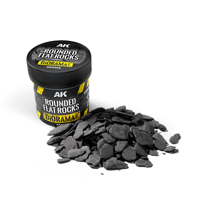 AK Interactive - Rounded Flat Rocks - 100ml