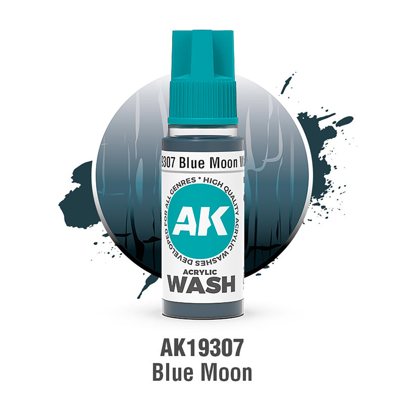 AK Interactive Acrylic Wash - Blue Moon - 18ml
