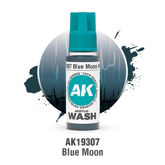 AK Interactive Acrylic Wash - Blue Moon - 18ml