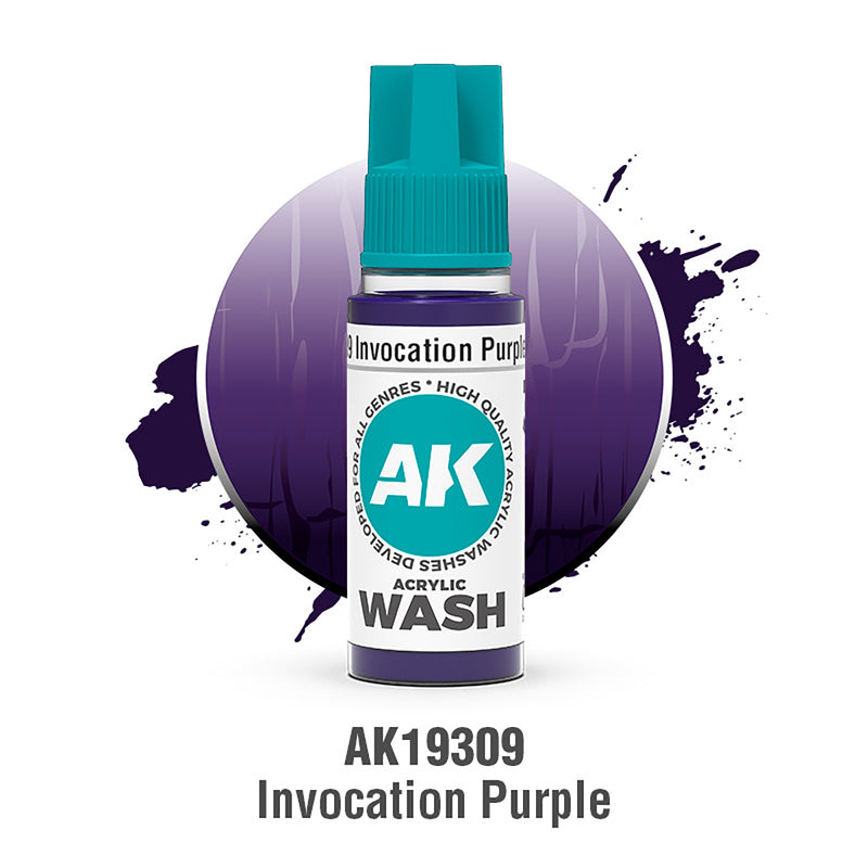 AK Interactive Acrylic Wash - Invocation Purple - 18ml
