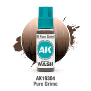 AK Interactive Acrylic Wash - Pure Grime - 18ml