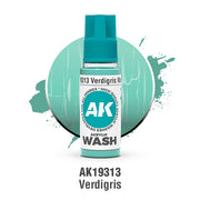 AK Interactive Acrylic Wash - Verdigris - 18ml