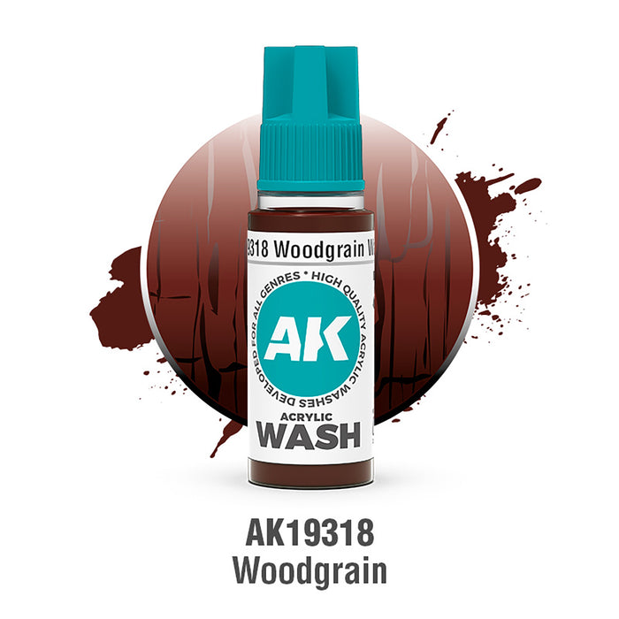 AK Interactive Acrylic Wash - Woodgrain - 18ml