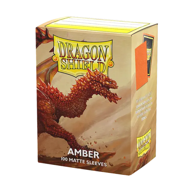 Dragon Shield - Matte Sleeves - Standard Size - Amber