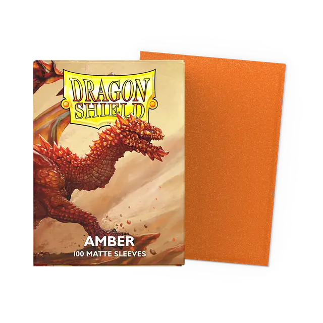 Dragon Shield - Matte Sleeves - Standard Size - Amber