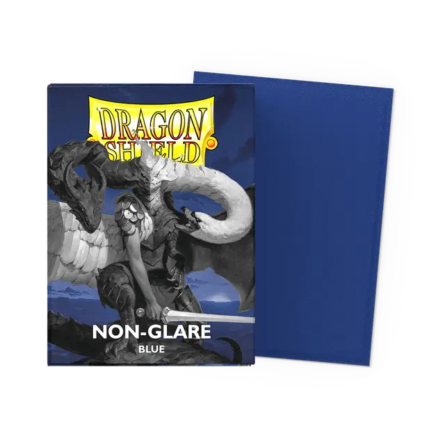Dragon Shield Standard Sleeves - Matte Blue Non Glare (100 Sleeves)