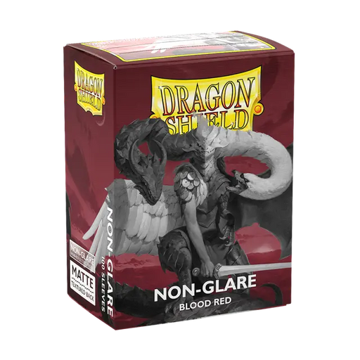 Dragon Shield Standard Sleeves - Matte Blood Red Non Glare (100 Sleeves)