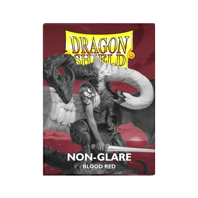 Dragon Shield Standard Sleeves - Matte Blood Red Non Glare (100 Sleeves)