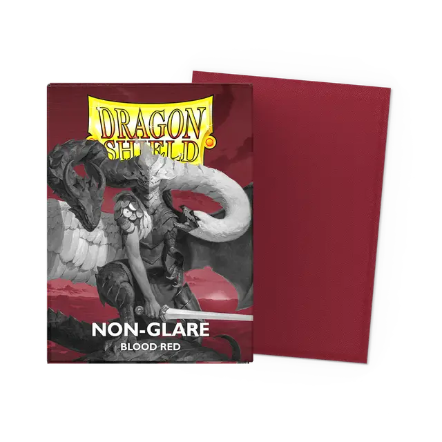 Dragon Shield Standard Sleeves - Matte Blood Red Non Glare (100 Sleeves)