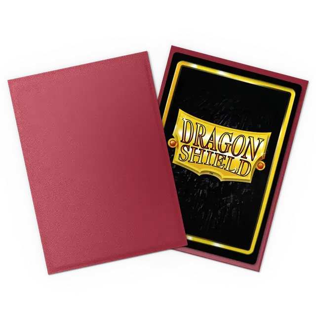 Dragon Shield Standard Sleeves - Matte Blood Red Non Glare (100 Sleeves)
