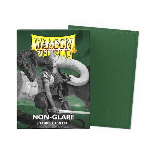Dragon Shield Standard Sleeves - Matte Forest Green Non Glare (100 Sleeves)