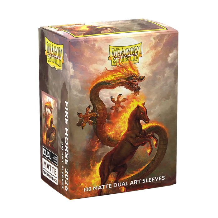 Dragon Shield - Matte Dual Art Sleeves - Standard Size - Fire Horse 2026