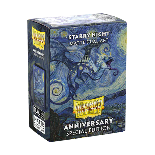 Dragon Shield Standard Sleeves - Starry Night - Matte Dual Art (100 Sleeves)