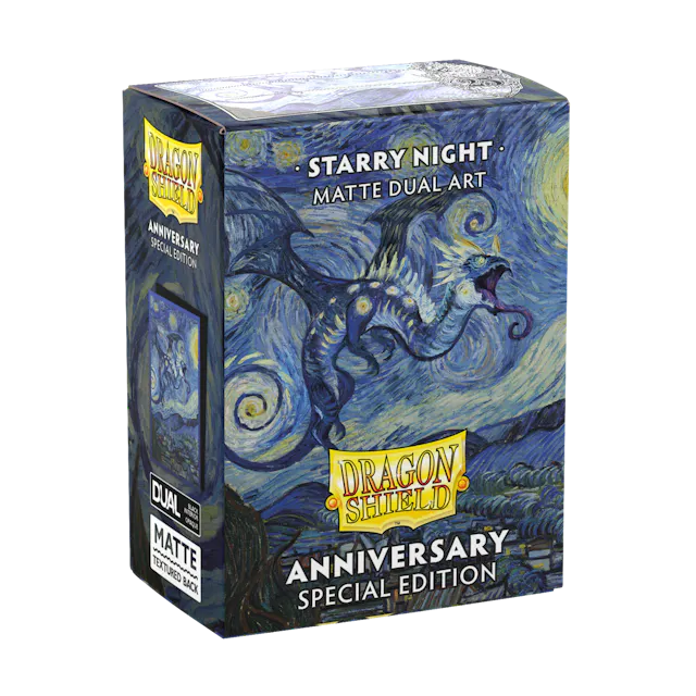 Dragon Shield Standard Sleeves - Starry Night - Matte Dual Art (100 Sleeves)