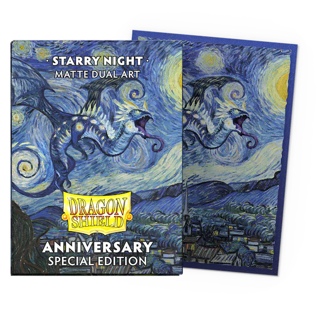 Dragon Shield Standard Sleeves - Starry Night - Matte Dual Art (100 Sleeves)