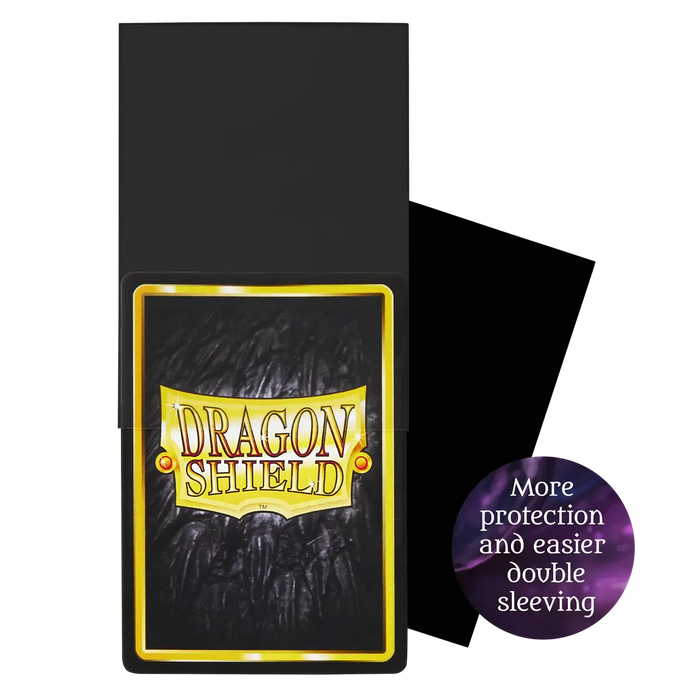 Dragon Shield Perfect Fit Thick Inner Sleeves - Black (100 Sleeves)