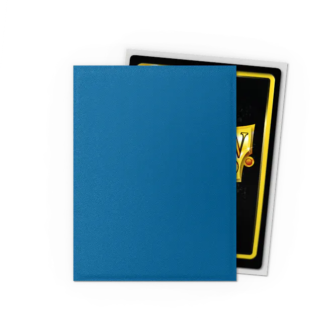 Dragon Shield Matte Dual Sleeves - Standard Size - Cobalt & Silver
