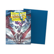 Dragon Shield Matte Dual Sleeves - Standard Size - Cobalt & Silver