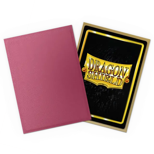 Dragon Shield - Matte Dual Sleeves - Standard Size - Pomegranate & Gold
