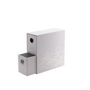Fortress 2-Card Drawers Vertical - White